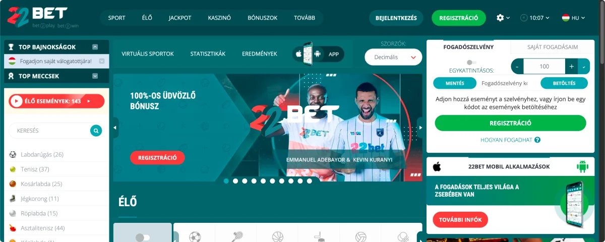 22Bet Játékportál 22Bet Játékportál